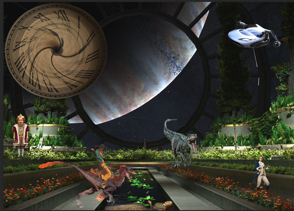 "Time Travel" Collage