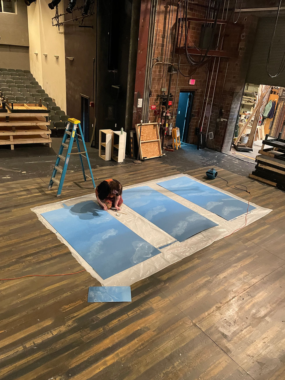 Me Painting The Panels