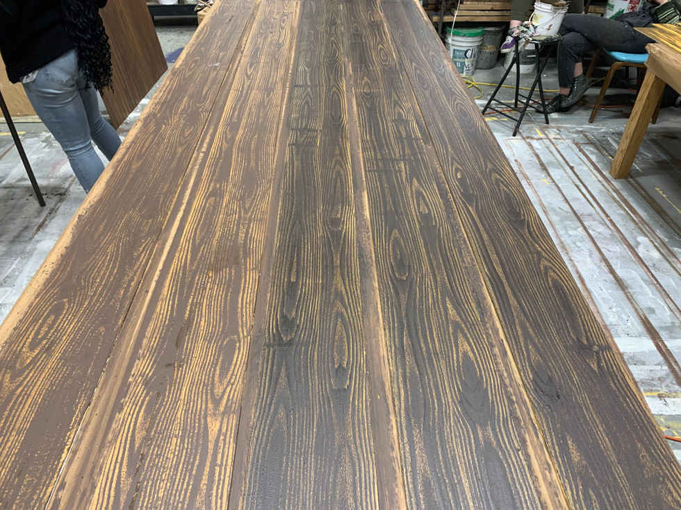 Rocker Wood Grain Finished