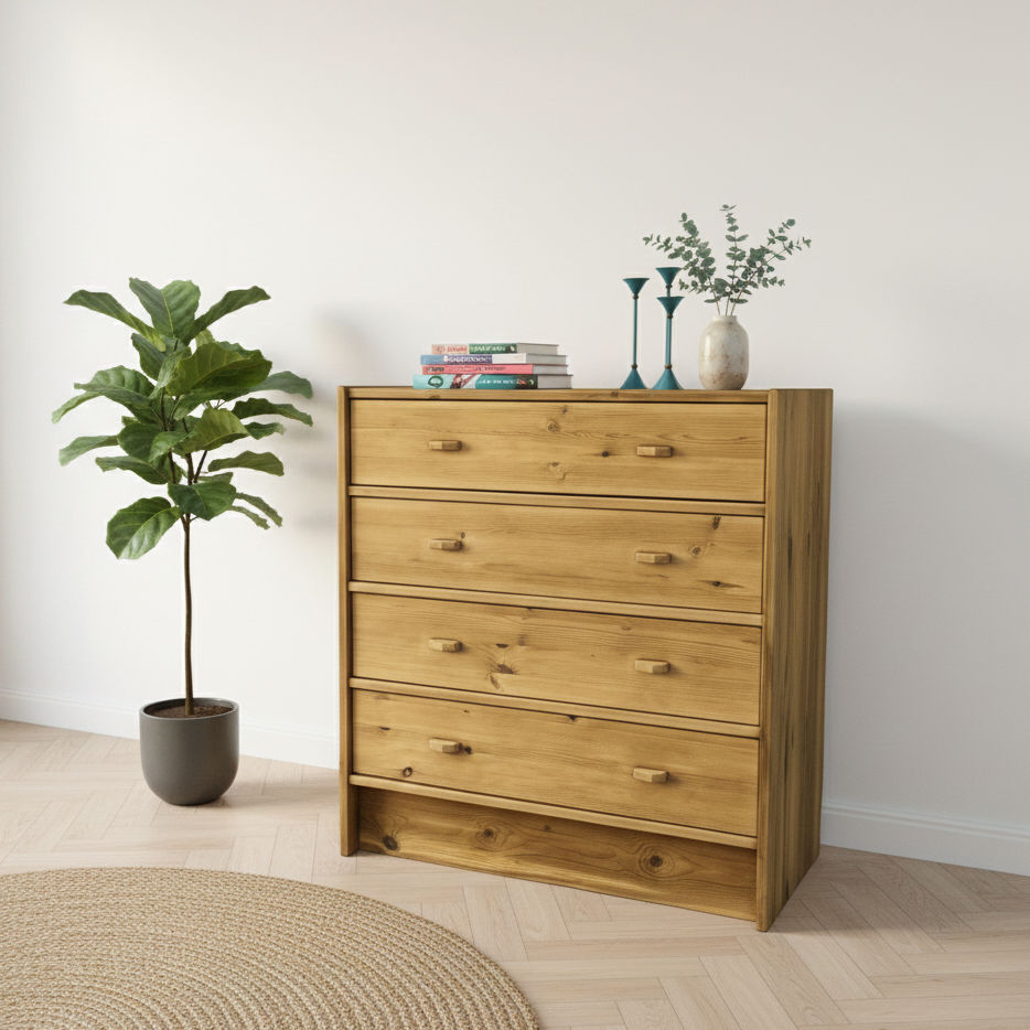 Commode vintage en pin