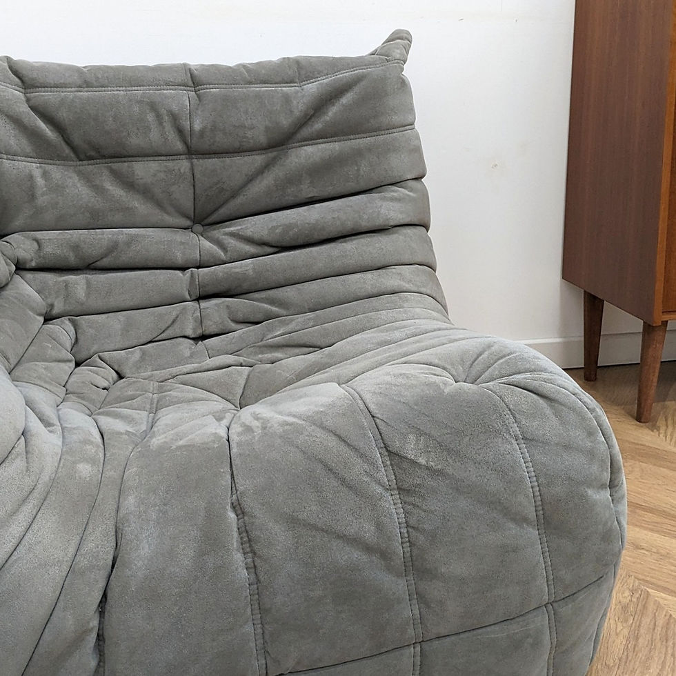 Thumbnail: Togo corner chaise lounge, grey