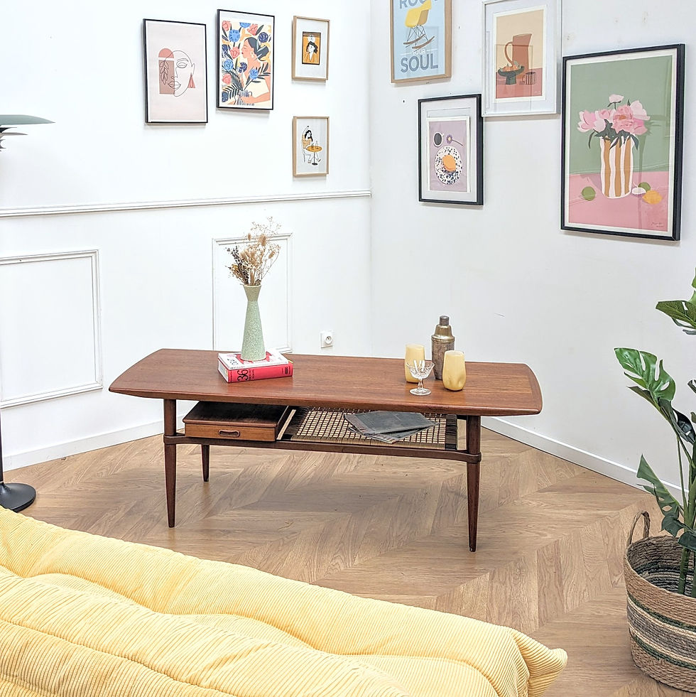 Table basse à tiroir par Joannes Andersen