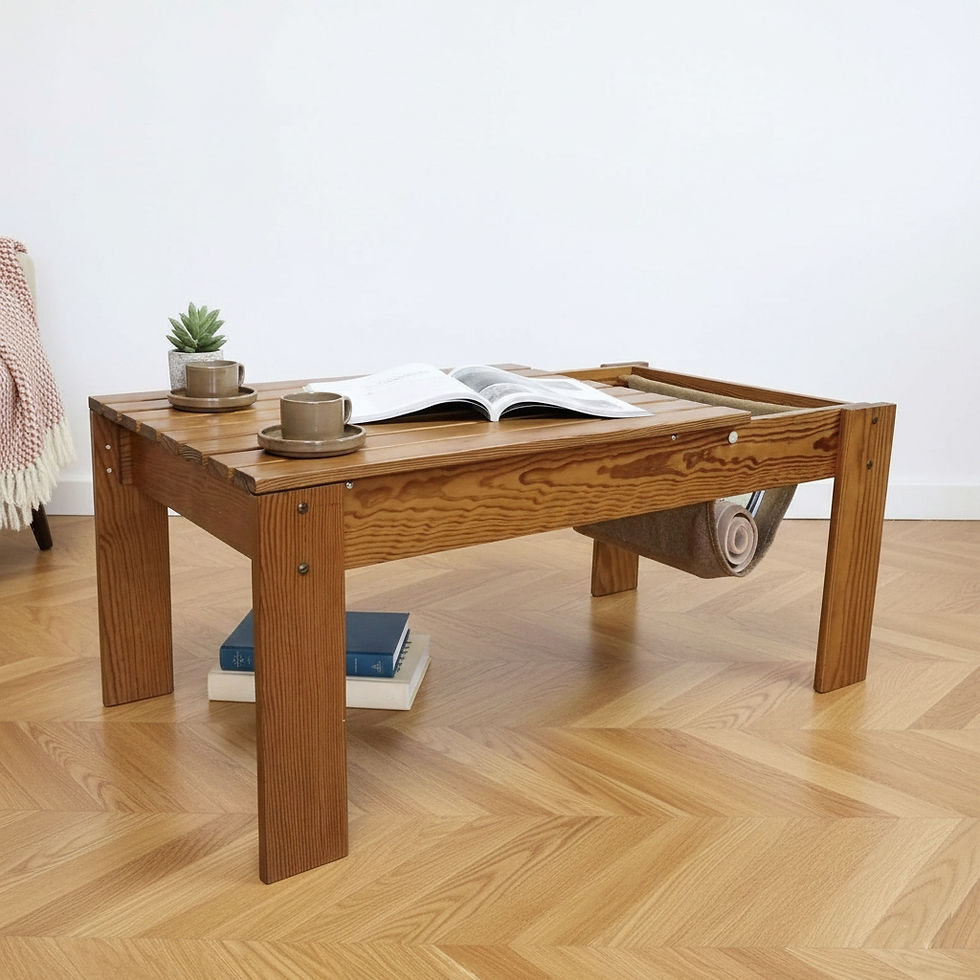 Table basse vintage en bois