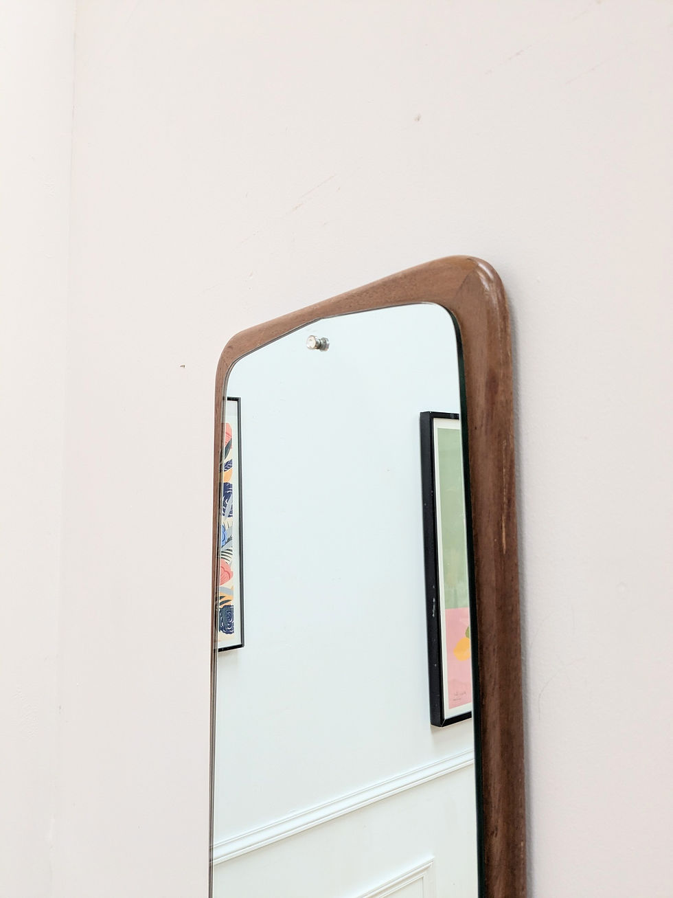 Miniature : Miroir vintage scandinave en teck