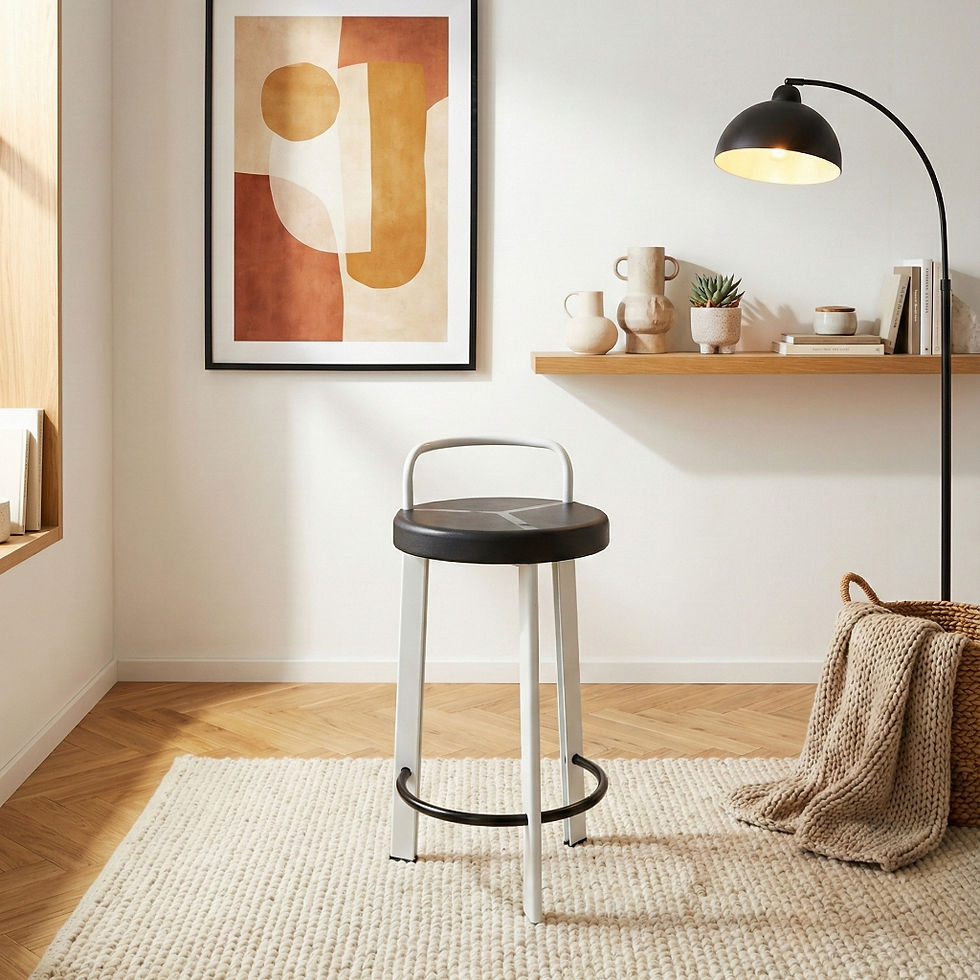 Tabouret tripode design Giada Mordini pour Seccose