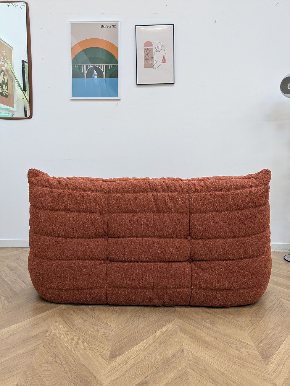 Thumbnail: Canapé Togo 2 place terracotta