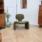 Fauteuil design Djinn par Olivier mourgue couleur kaki