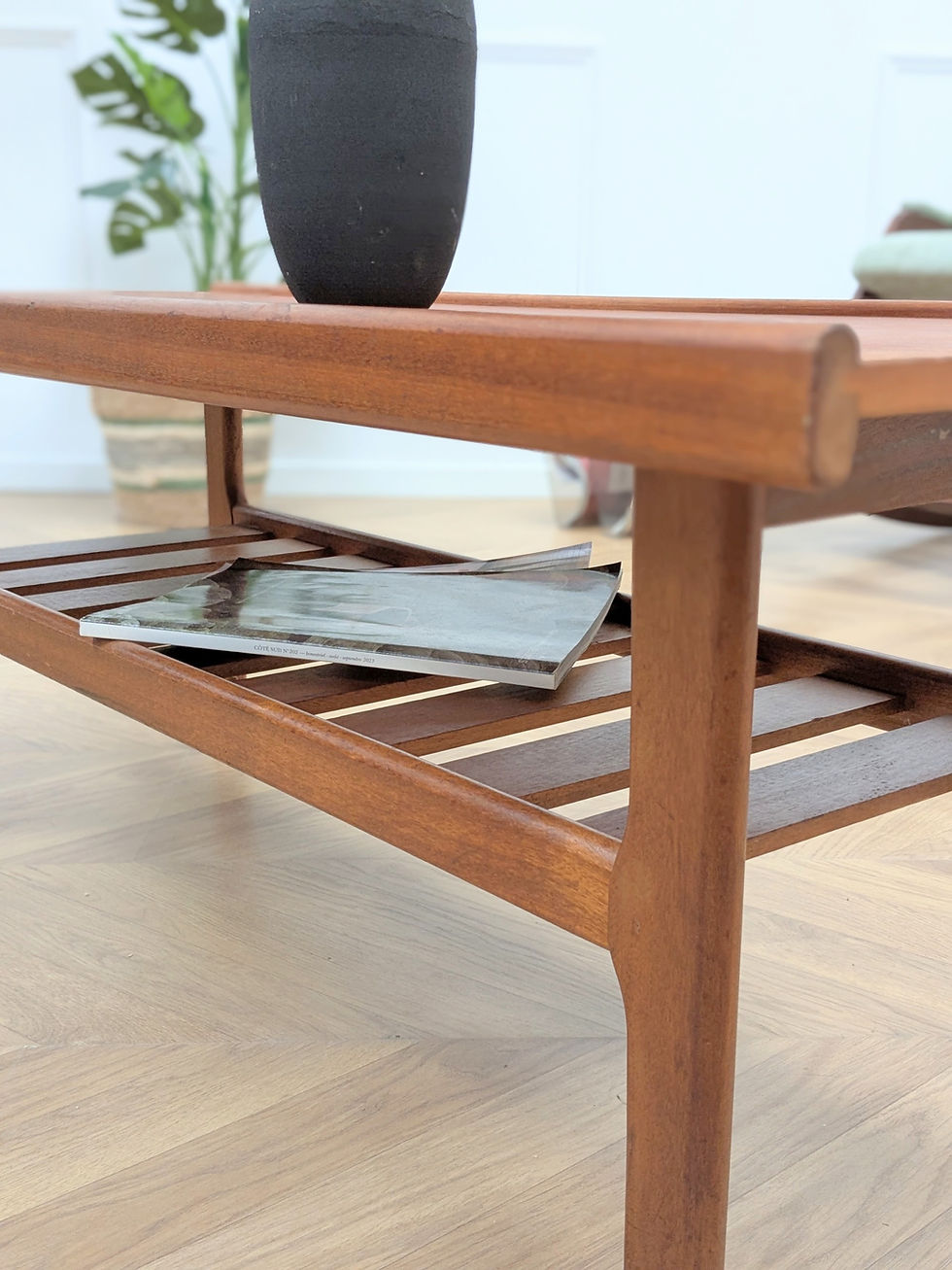 Miniature : Table Basse Design Myer en Teck, Années 60