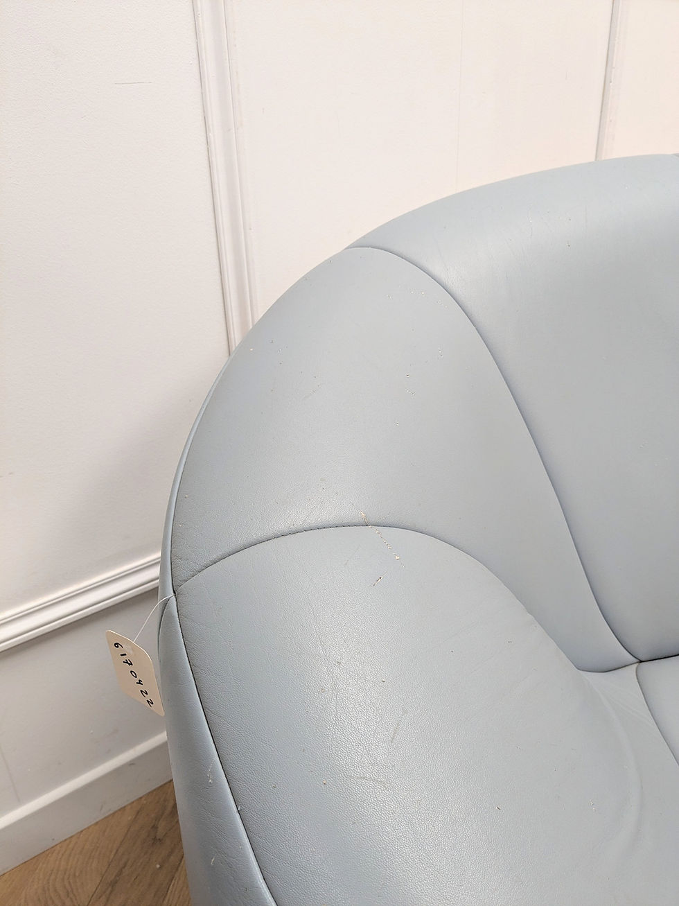 Miniature : Fauteuil Pumpkin bleu ciel - détails