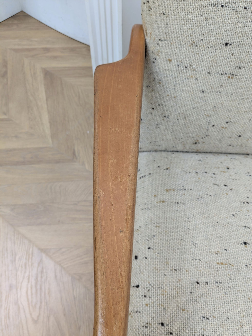 Miniature : Fauteuil en laine chinée