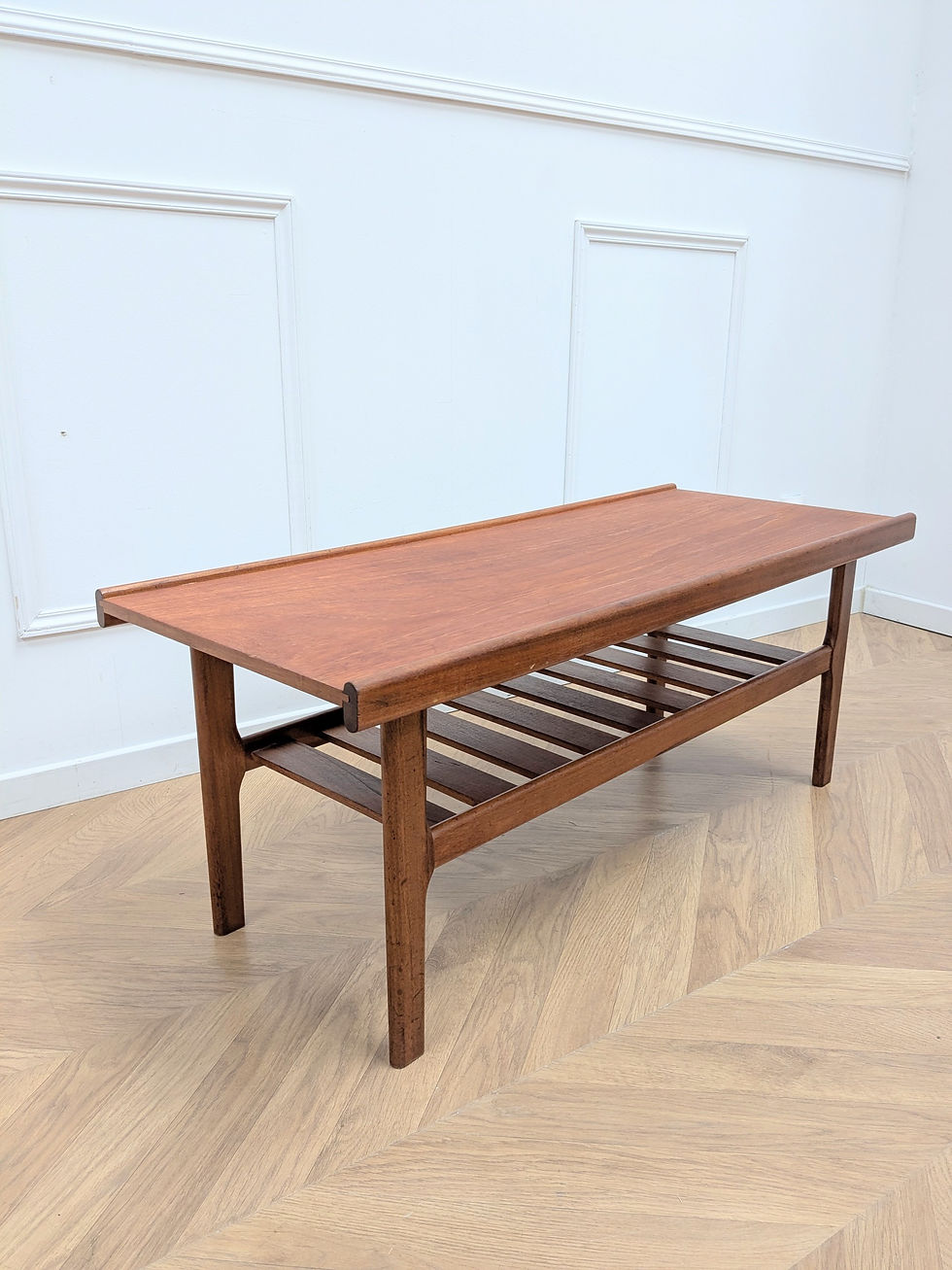 Miniature : Table Basse Design Myer en Teck, Années 60