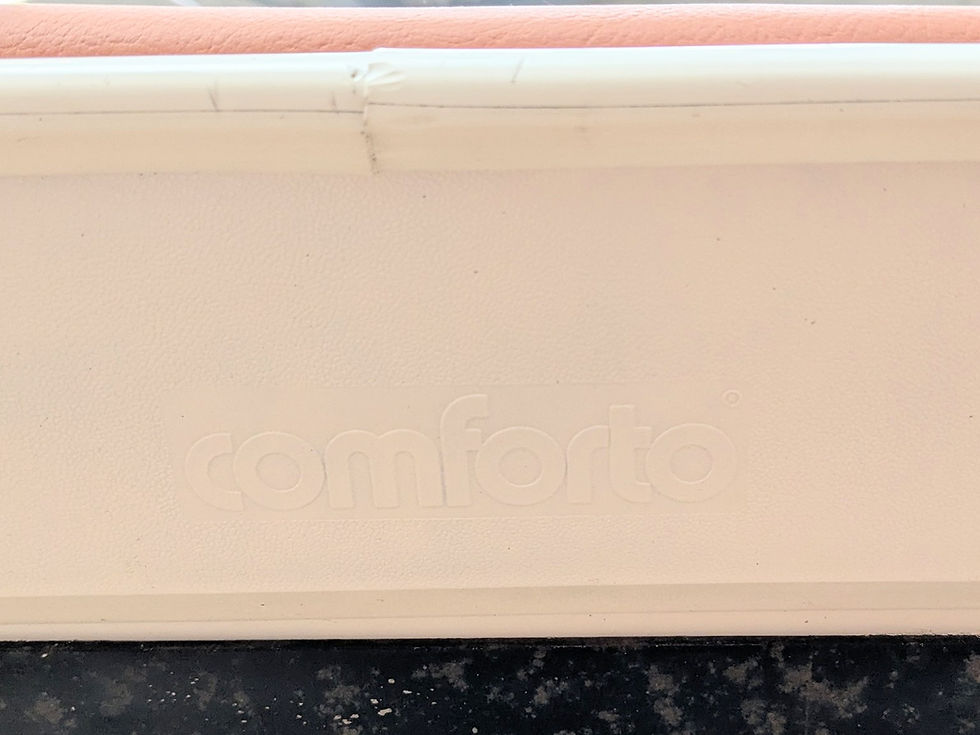 Miniature : Chaise de bureau pivotante Comforto avec une assise en skai cognac