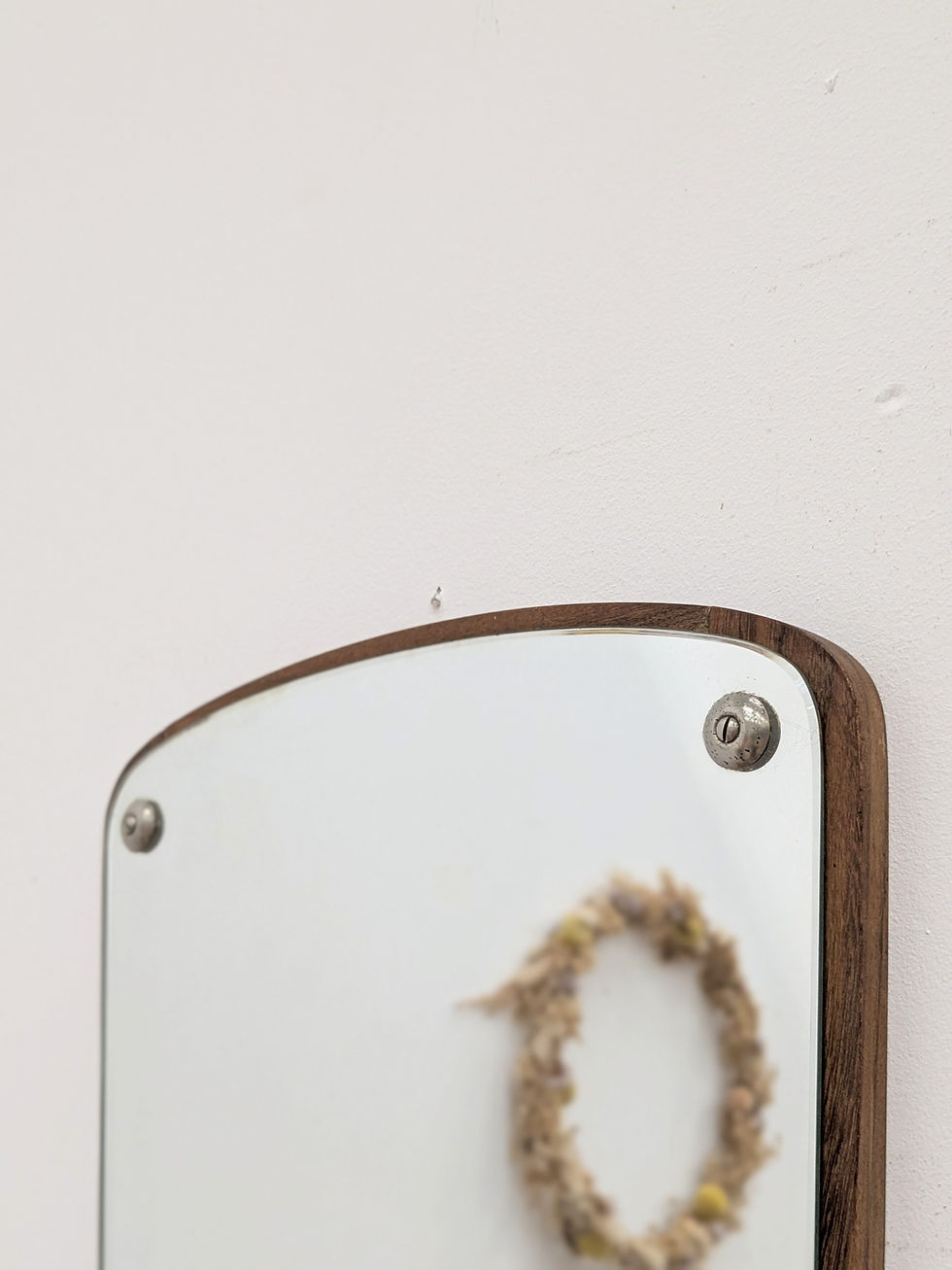 Miroir Scandinave Teck Années 60