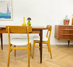 Paire de chaises danoises vintage