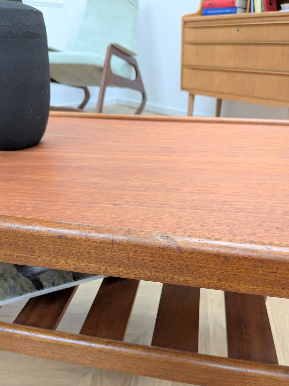 Miniature : Table Basse Design Myer en Teck, Années 60