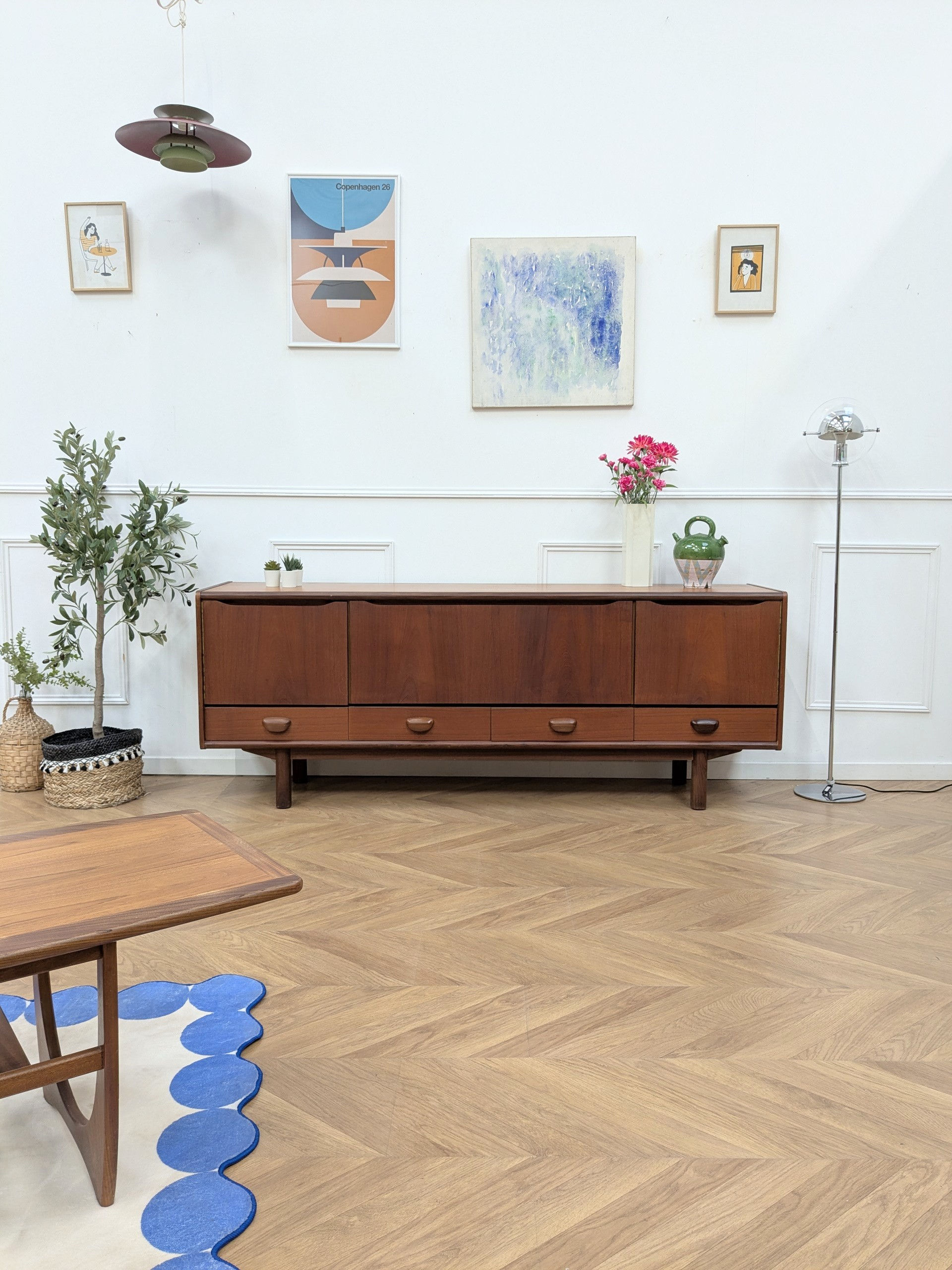 Enfilade Scandinave Portwood Teck Années 60