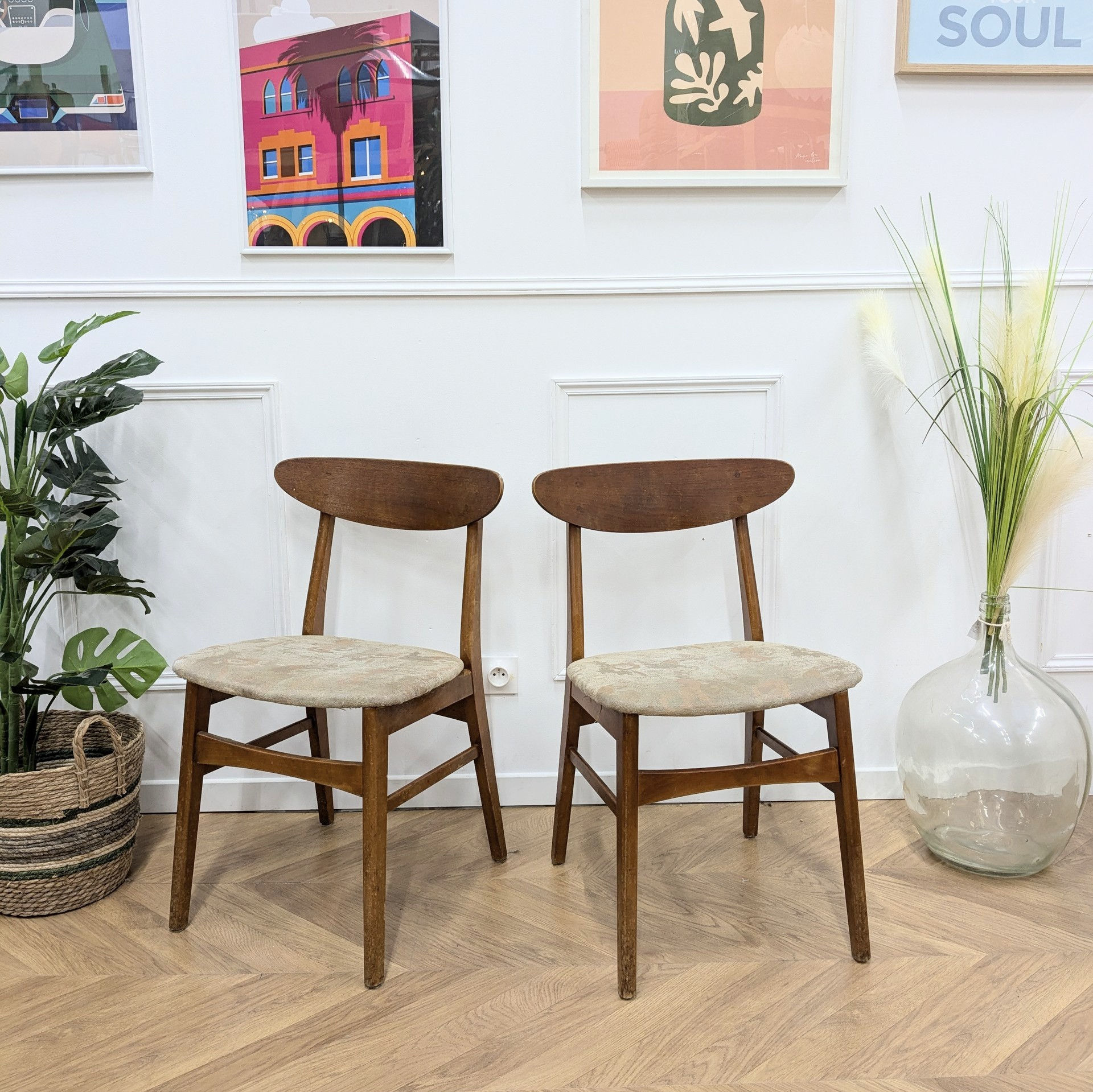 Chaises Farstrup 210 à retapisser sur mesure