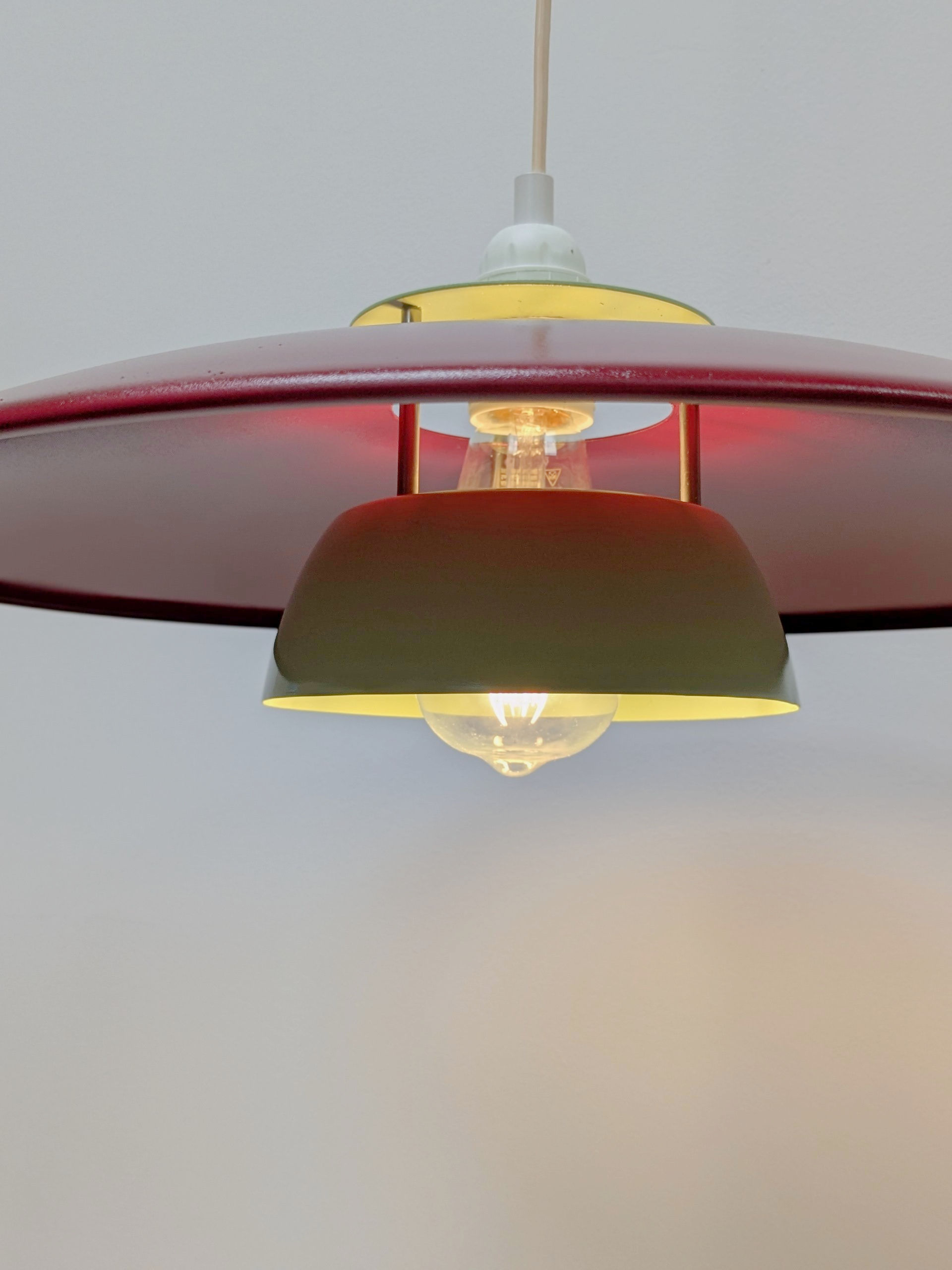 Suspension Scandinave Vintage Burgundy