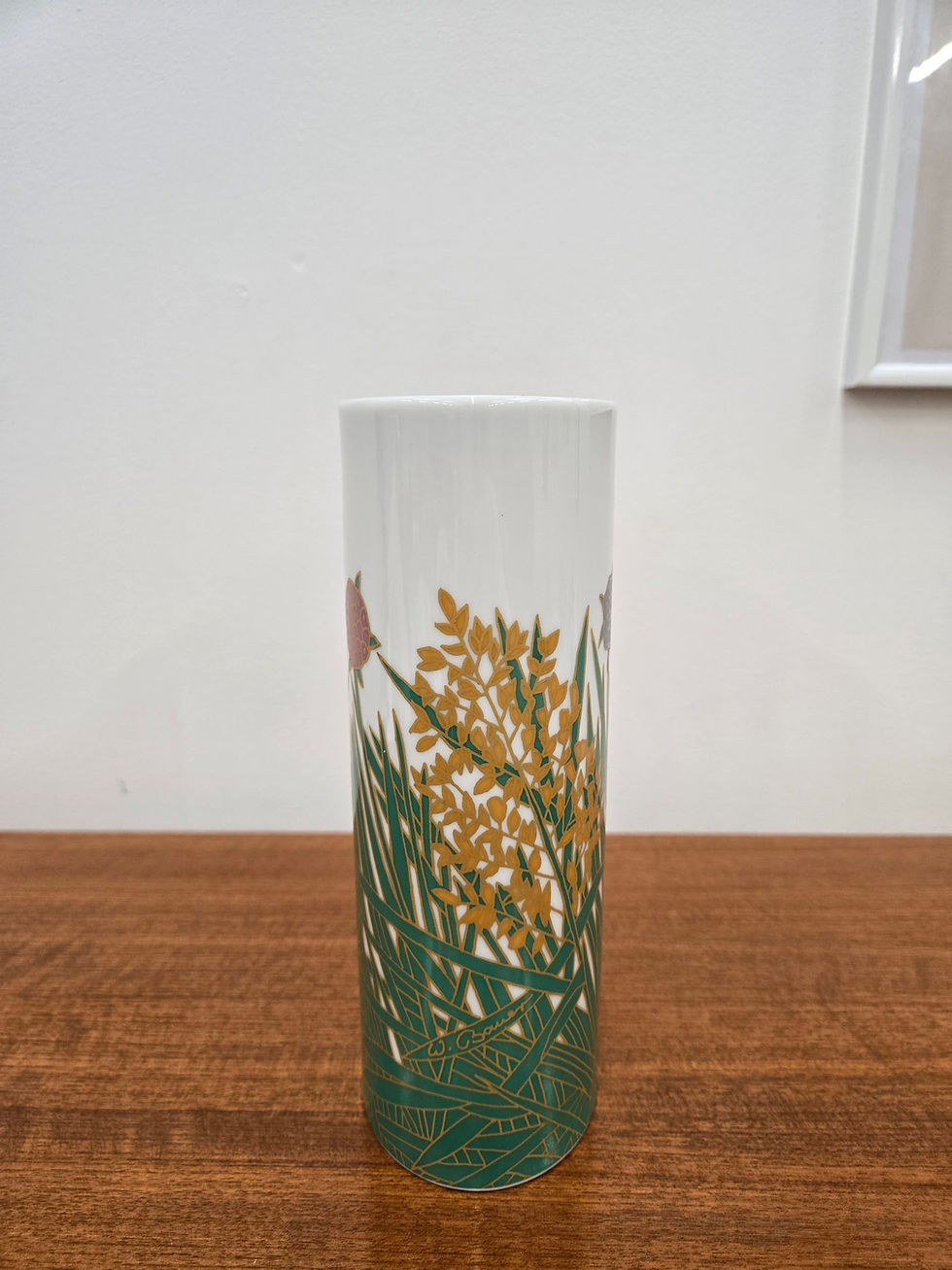 Miniature : Vase édité par Rosenthal avec décor de fleurs