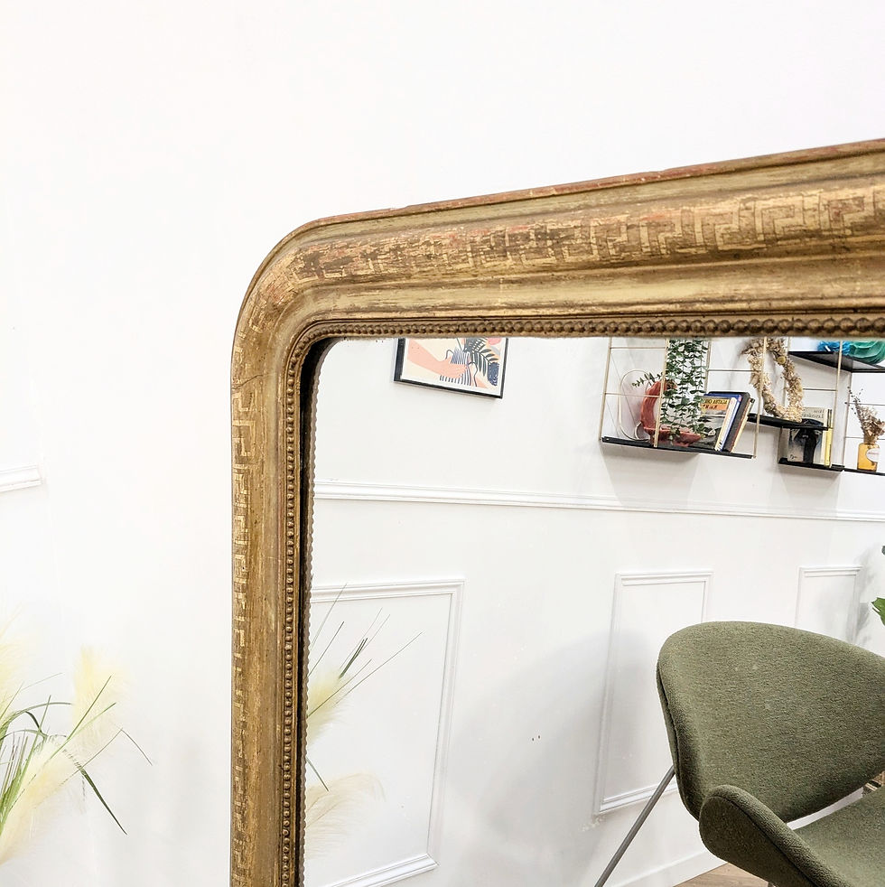 Miniature : Miroir ancien Louis Philippe