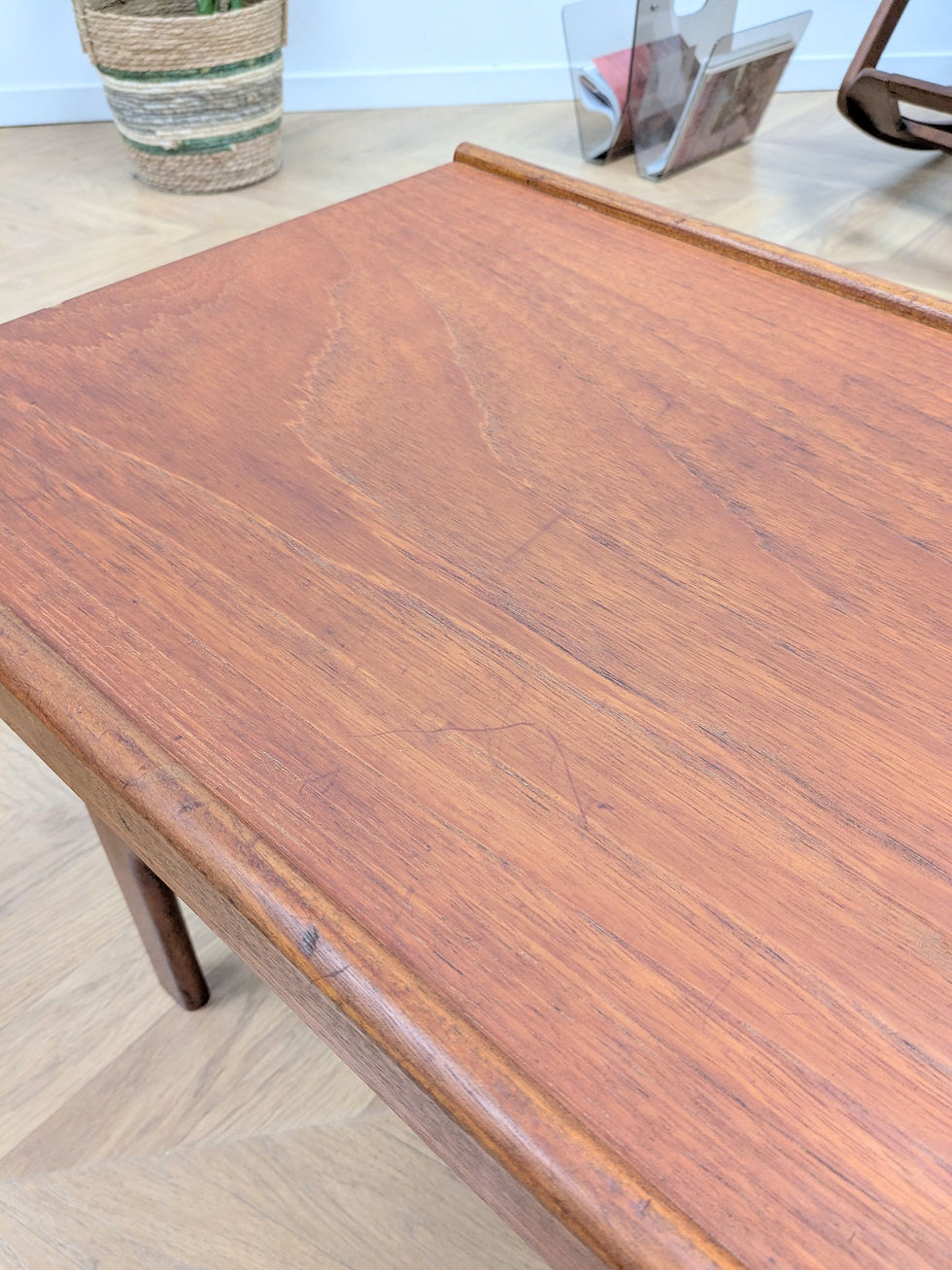 Miniature : Table Basse Design Myer en Teck, Années 60