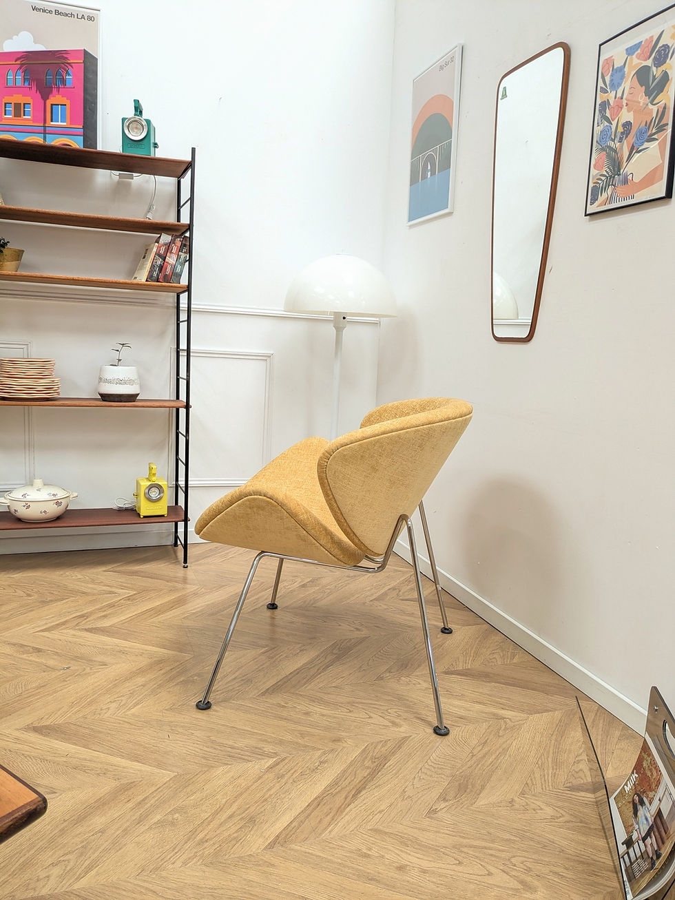 Miniature : Fauteuil d'occasion orange slice jaune