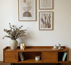 Enfilade vintage basse peu profonde