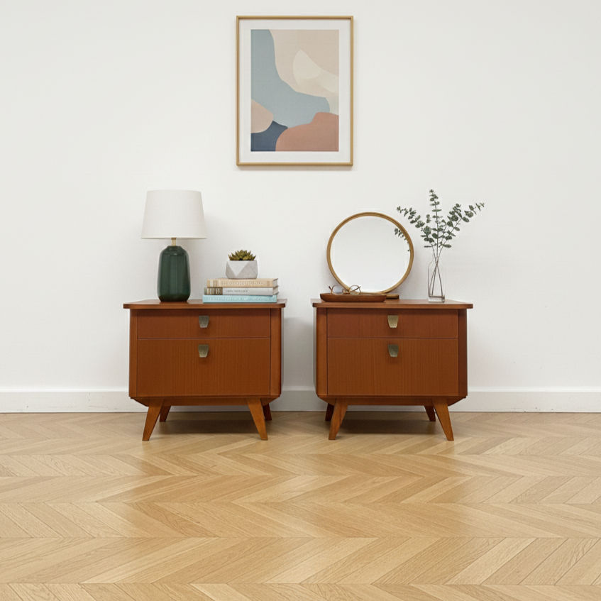 Paire de chevets vintage années 60