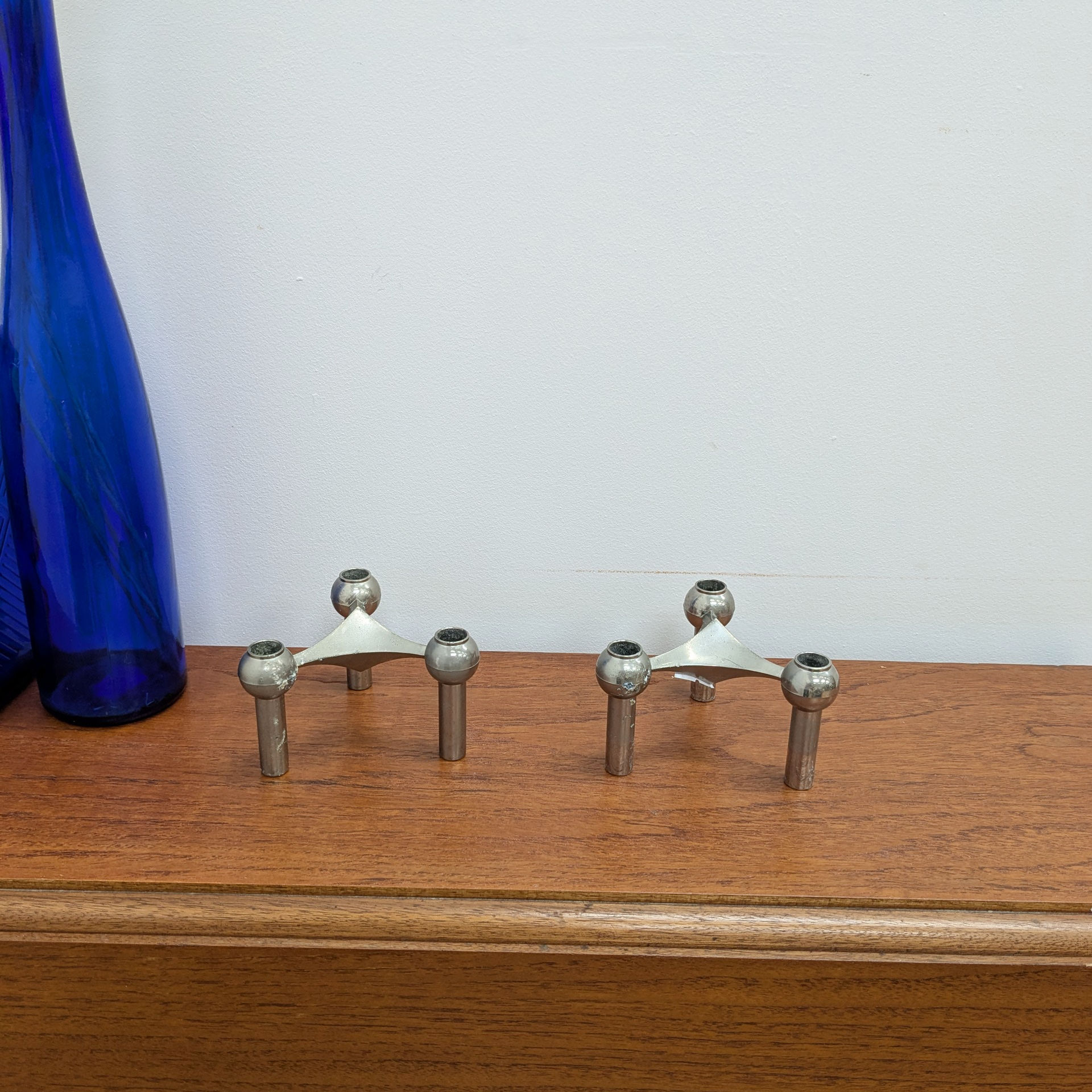 2 Bougeoirs vintage Hans Nagel & Werner Stoff