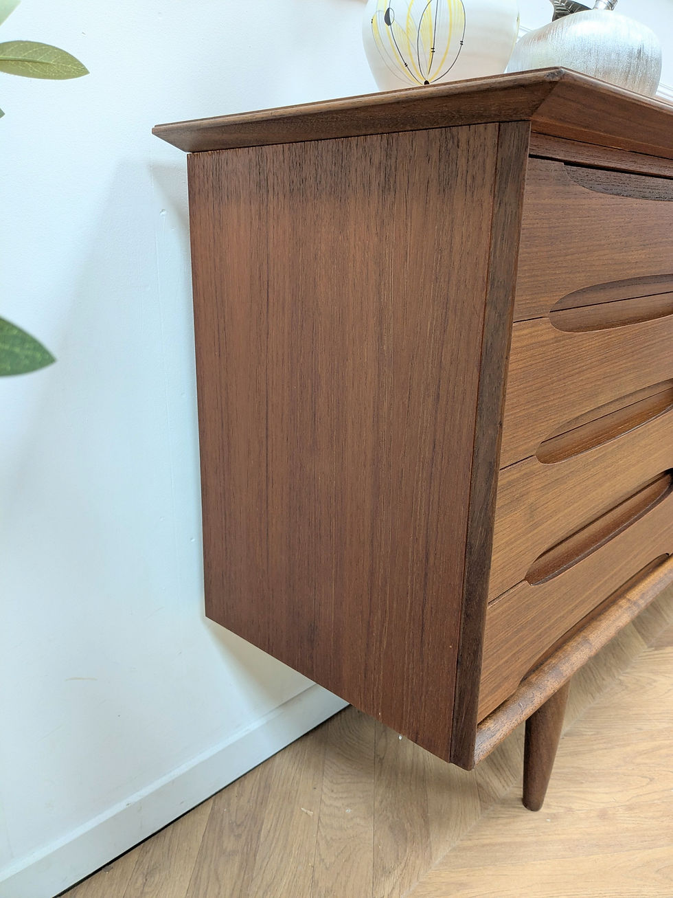 Miniature : Enfilade vintage scandinave - Teck danois années 60 vu depuis la gauche