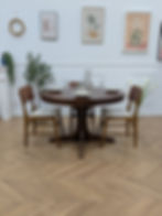 Table ronde vintage DLG baumann