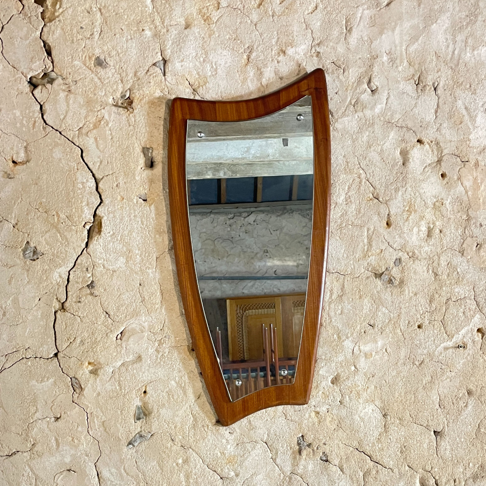 "Solstrejf" teak mirror