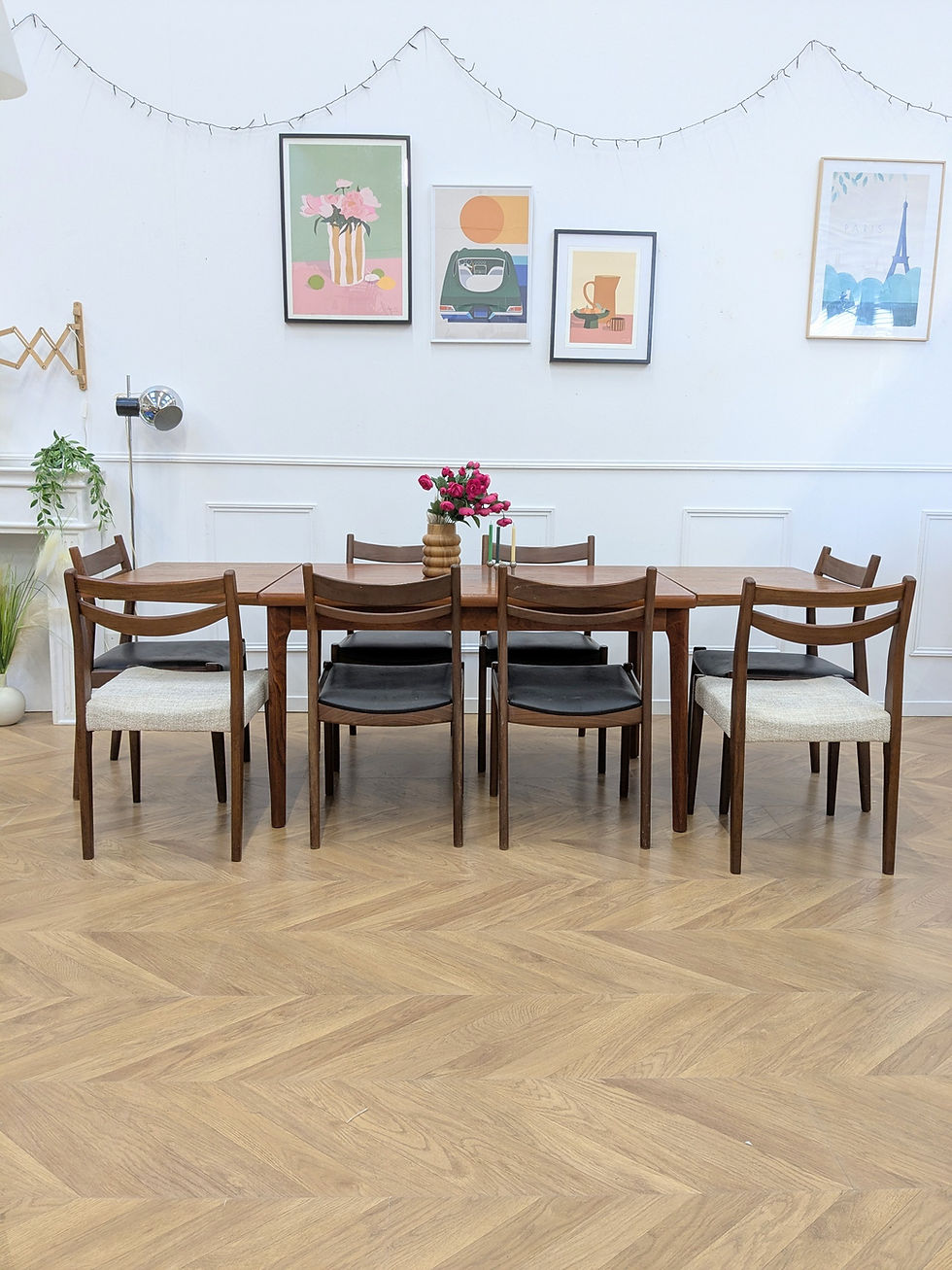 Miniature : Table à manger par Henning Kjaernulf pour Vejle møbelfabrik