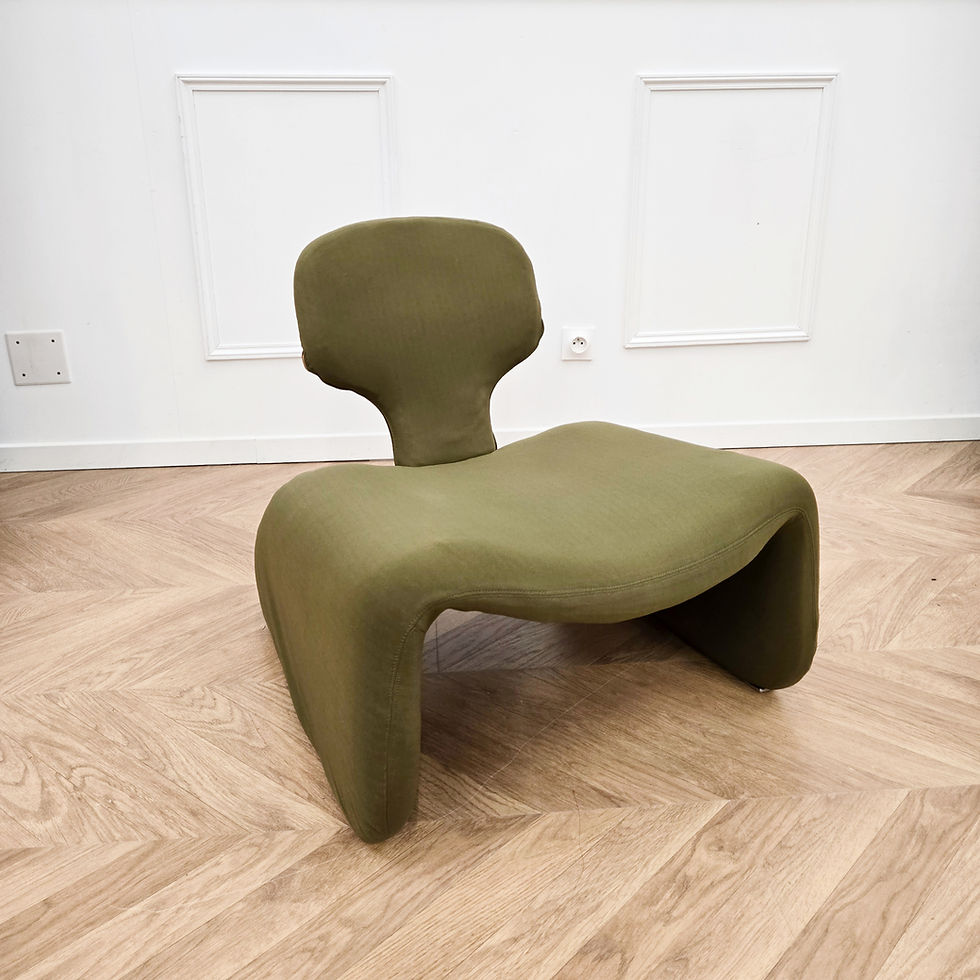 Miniature : Fauteuil design Djinn par Olivier mourgue couleur kaki