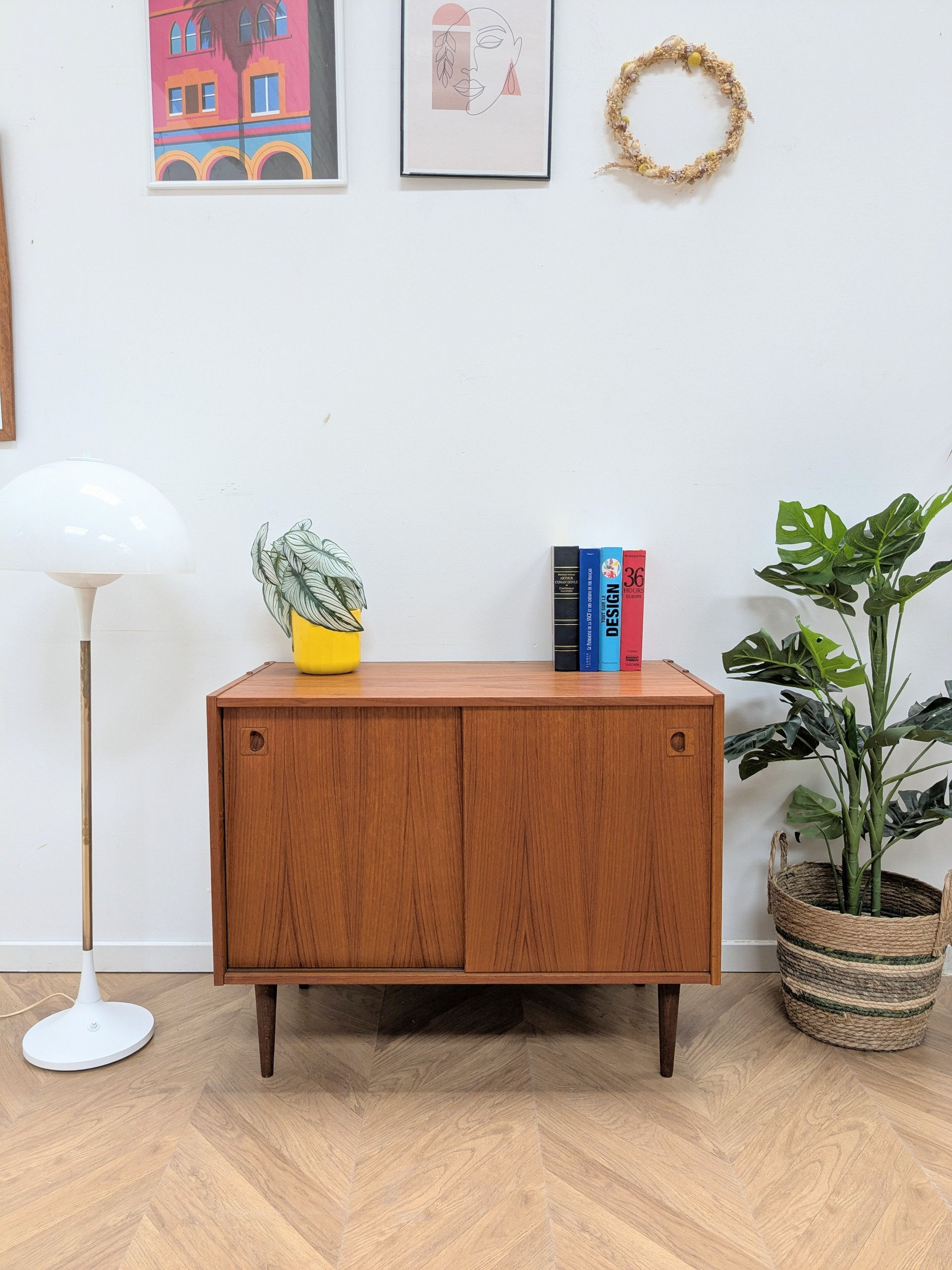 Enfilade en teck danois design retro d'occasion
