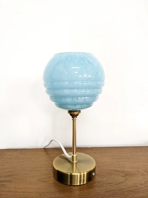 Lampe vintage bleu ciel