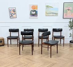 Chaises teck sax