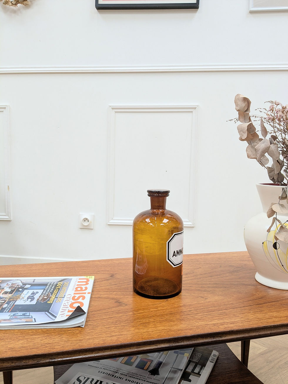 Miniature : Flacons d'apothicaire Liq Ammon. caust