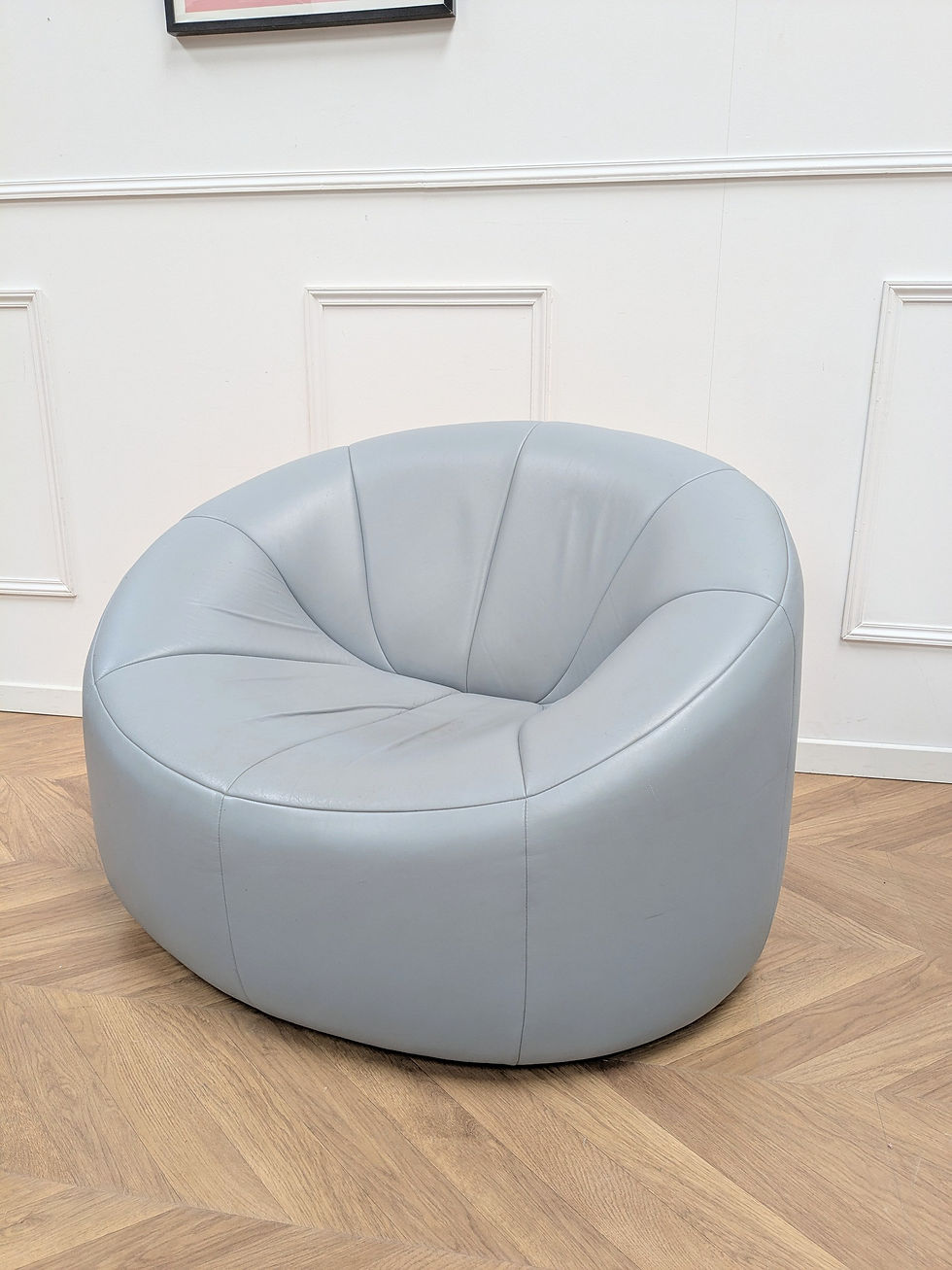 Miniature : Fauteuil Pumpkin bleu ciel - détails