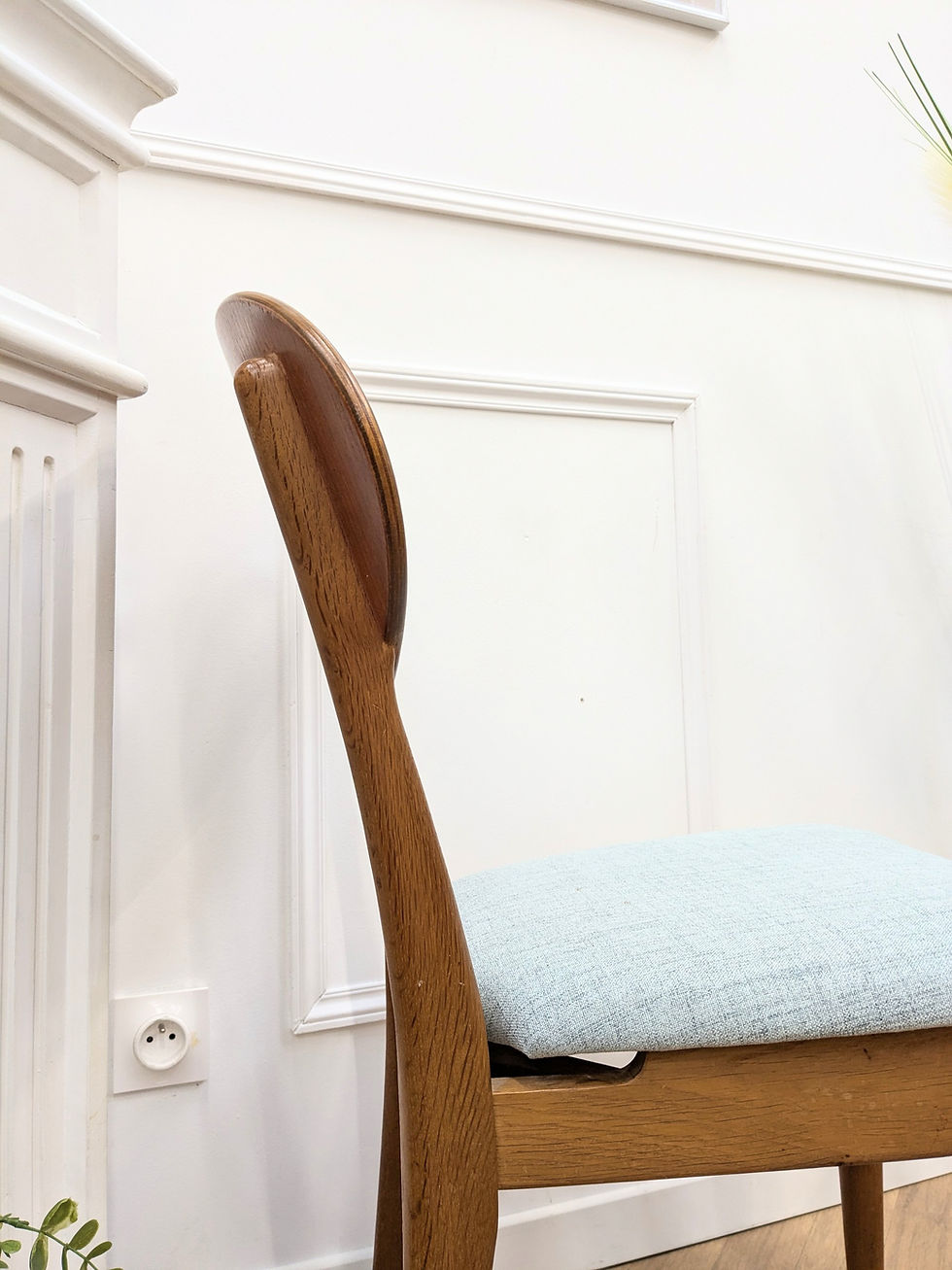 Thumbnail: 3 vintage Scandinavian teak chairs