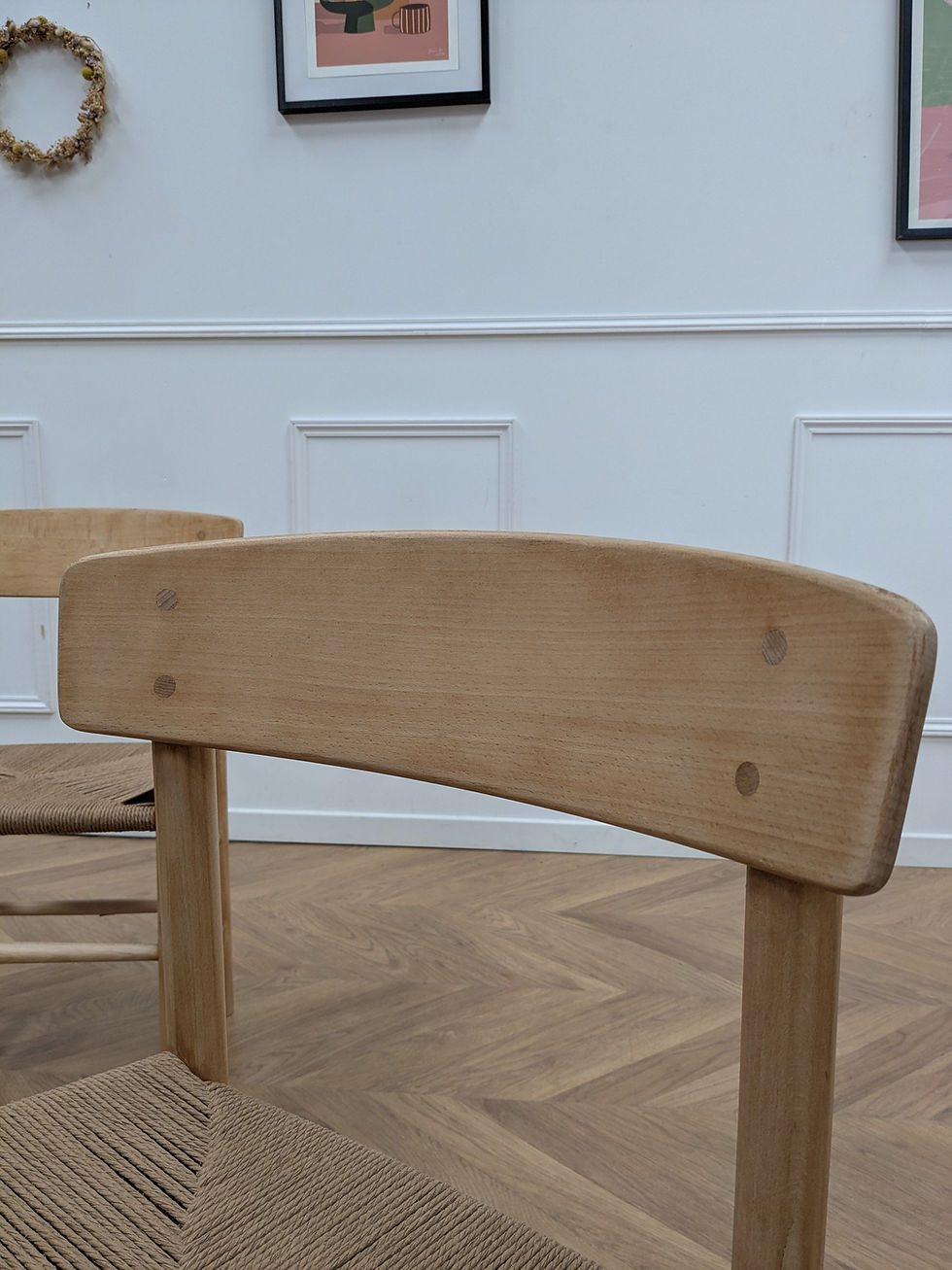 4  chaises vintage cordées J39 Folkestol