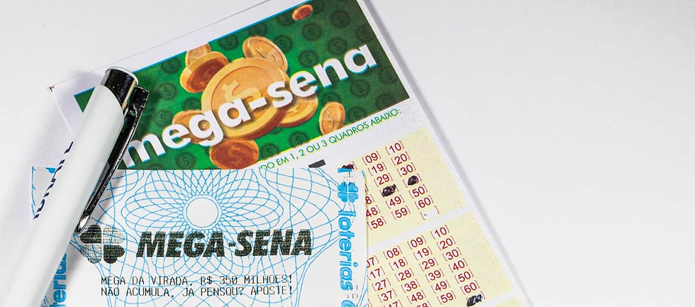 Foto do bilhete da Mega Sena