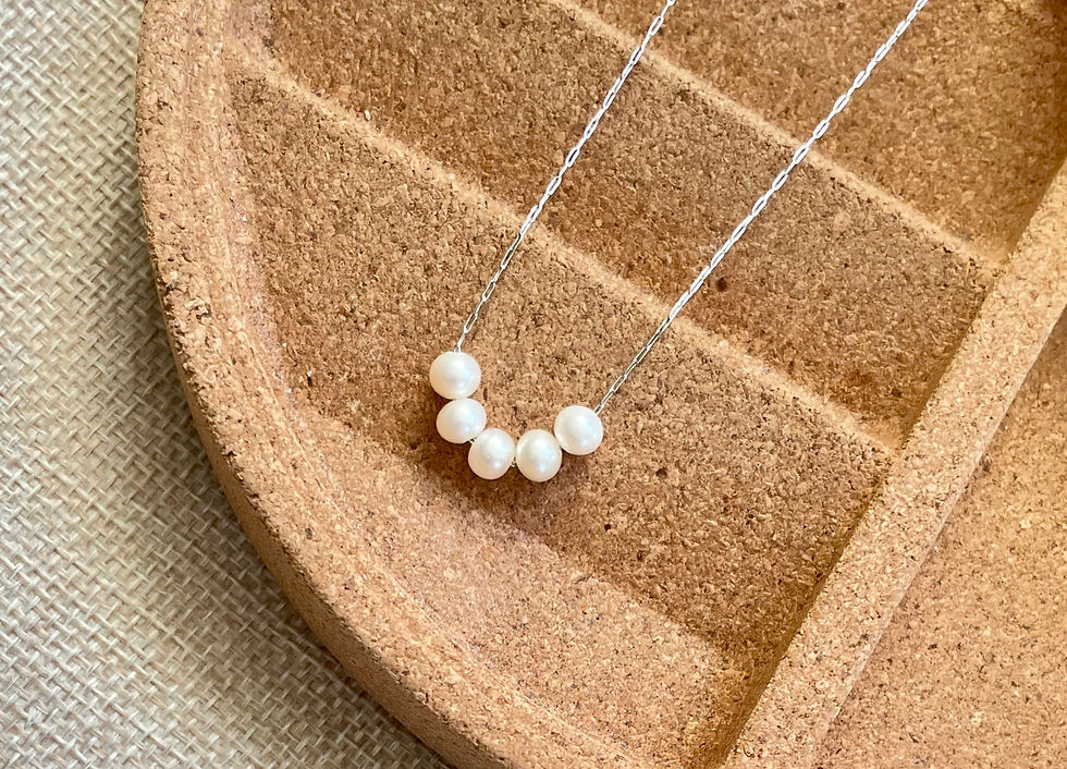Thumbnail: Stunning Natural Freshwater Pearl Multi-Bead Necklace