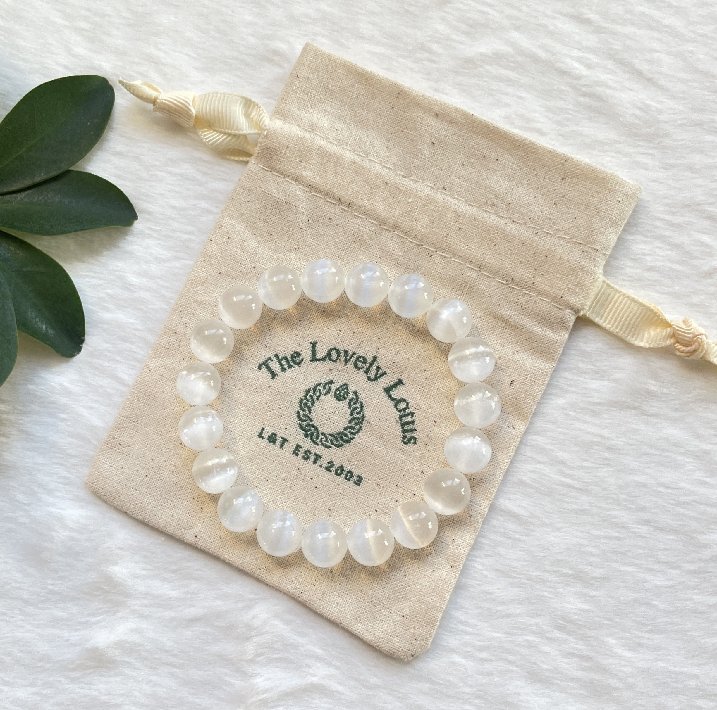 Natural Selenite Bracelet
