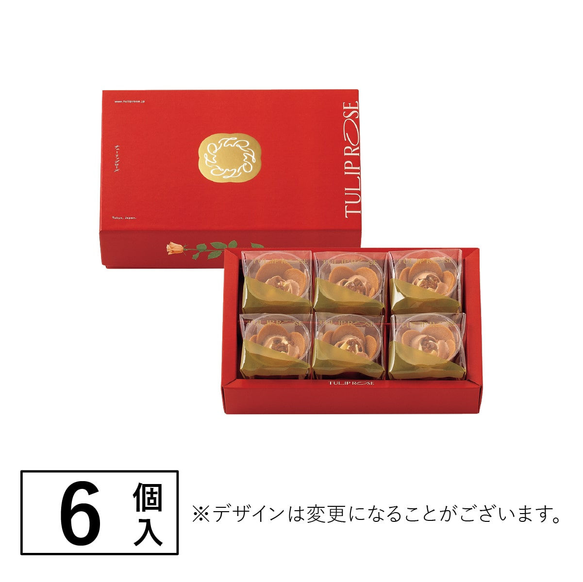TULIP ROSE 蘋果奶油焦糖 6件