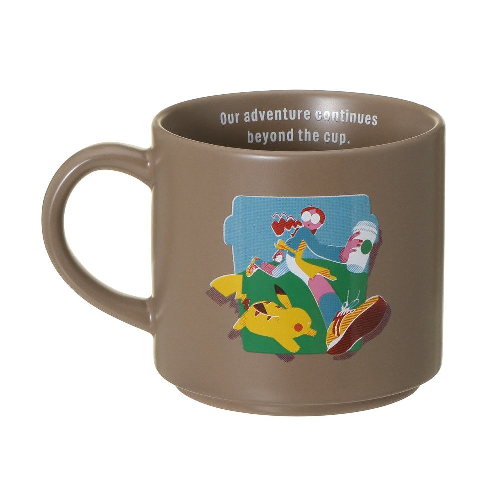 Pokémon + STARBUCKS 陶瓷咖啡杯355ml(啡)
