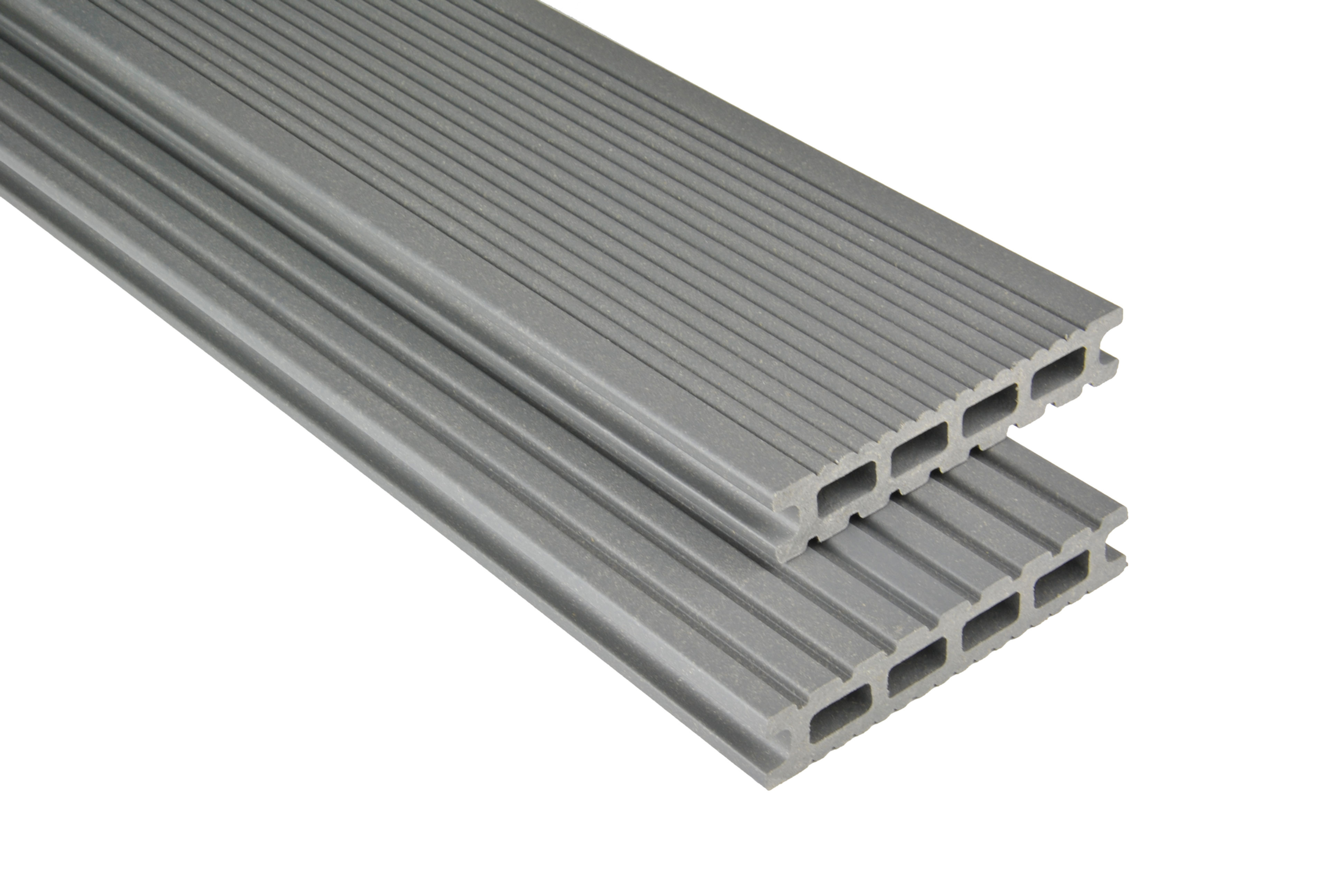 Kovalex WPC Terrassendiele Exklusiv Grau mattiert für moderne Terrassen und Pooldecks