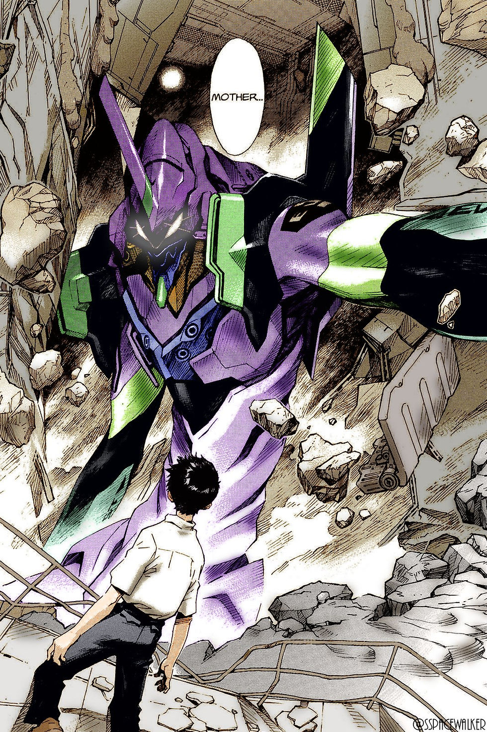 Evangelion Manga Colored