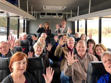 Class 1 preparing for a tour of nonprofit site visits across the town of Springfield.