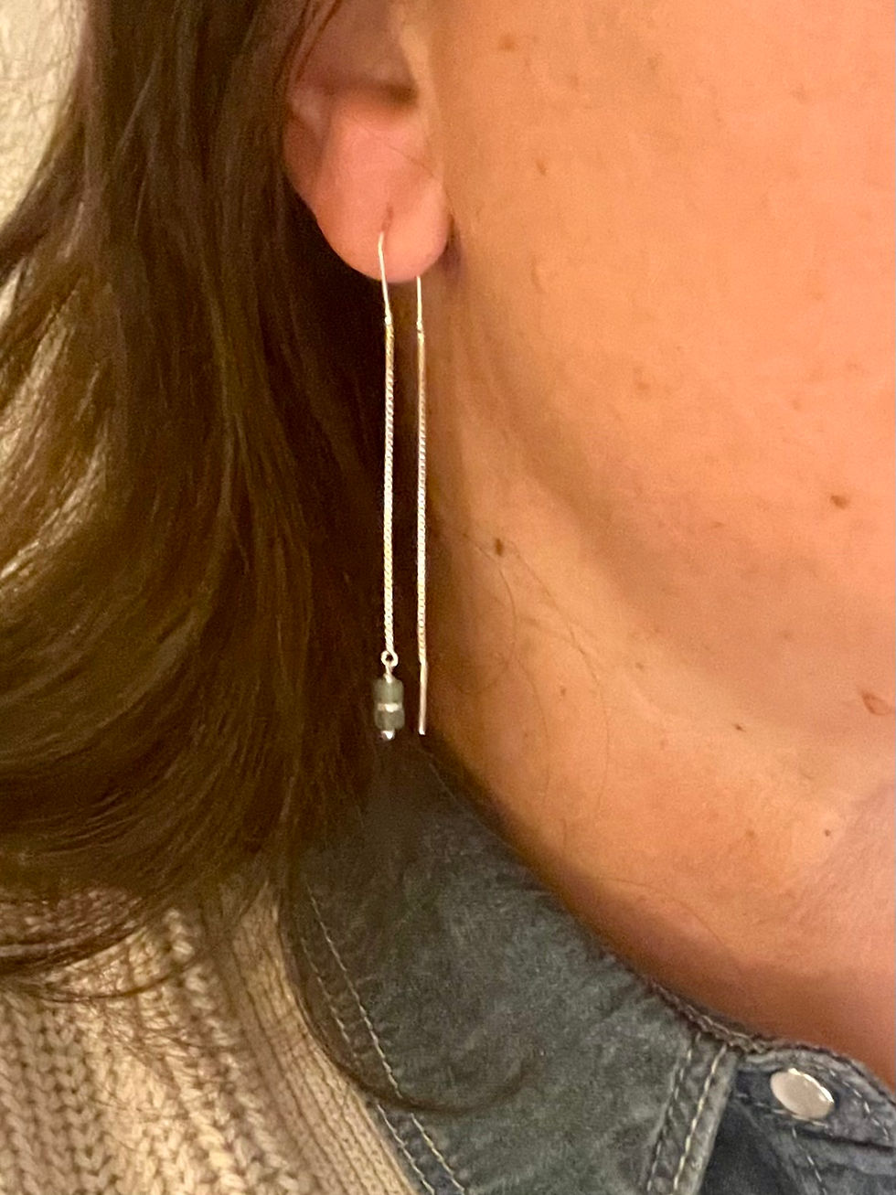 Miniature : Boucles d'oreilles Port-Cros Aventurine